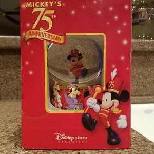 Mickey's 75th Anniversary Snow Globe